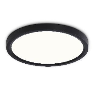 Светильник светодиодный ультратонкий Ambrella light FZ1904 BK черный IP54 20W 3000K-6500K CCT-переключатель D300*25 (Без ПДУ)