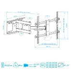 Кронштейн для ТВ ARM MEDIA COBRA-51 черный (max VESA 400x400 мм., настенный, наклонно-поворотный, max 35 кг), фото11