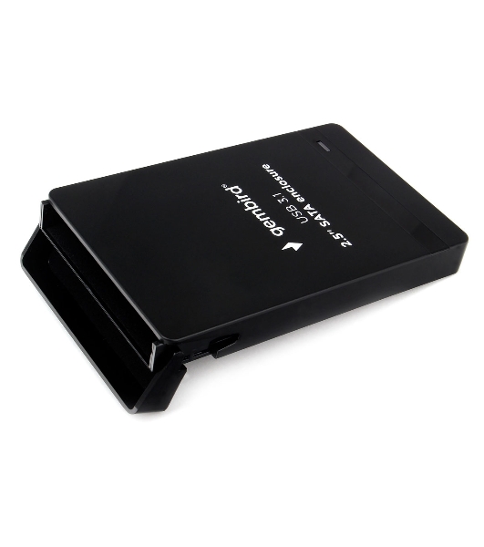 Внешний корпус 2.5' Gembird EE2-U31S-2, черный, USB Type-c, SATA, алюминий