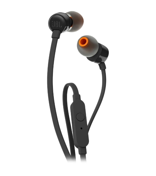 Проводные наушники JBL Tune 110 черный, внутриканальные, Jack 3.5 мм