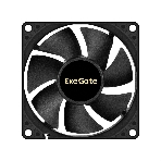 Вентилятор для корпуса ExeGate EX08020B3P-24 черный, 80 мм, 4000 об/мин, 42.3 дБ, 3 pin, фото3