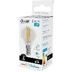 Лампа светодиодная филаментная Gauss Filament 10Вт цок.: E14 шар св. свеч. бел. нейт. (упак.: 10 шт), фото3