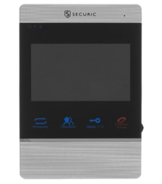 Цветной монитор видеодомофона SECURIC AC-332 4,3' AHD в комплекте с вызывной видеопанелью с кнопкой