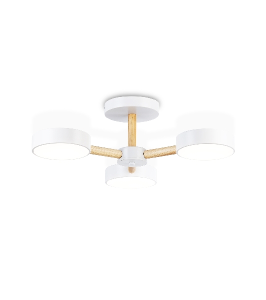 Светильник Ambrella light FL4821/3 WH белый 3000K-6400K 40W D580*160 (ПДУ ИК)