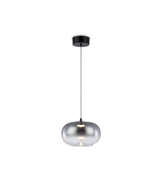 Подвесной светодиодный светильник Ambrella light LH11082 BK/SM черный/дымчатый 4W 3000K D180*130