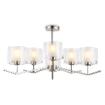 Люстра Ambrella light LH57002/6 SN/FR никель/белый матовый E14/6 max 40W D850*420, фото7