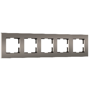 Рамка на 5 постов Slab (бронза софт) W0052963