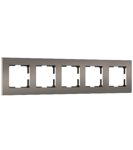 Рамка на 5 постов Slab (бронза софт) W0052963