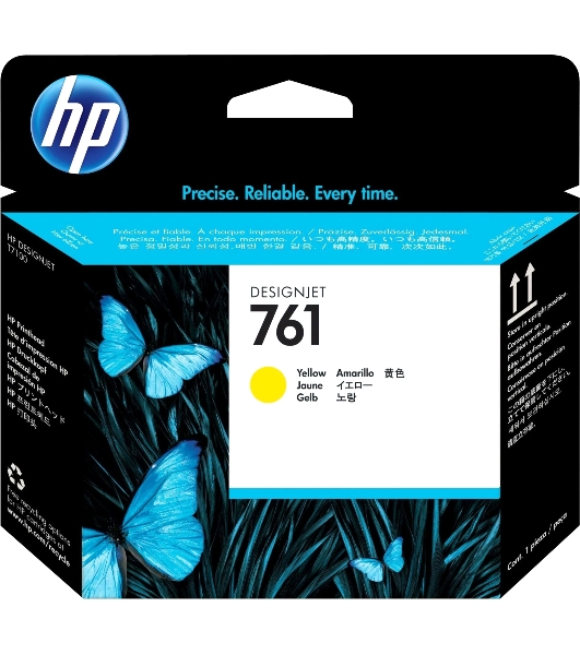 Картридж струйный HP 761 CH645A желтый печатающая головка для HP DJ T7100