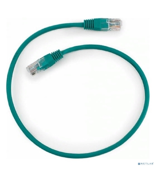 Патч-корд UTP Cablexpert PP12-0.5M/G cat.5e, 0.5м, литой, многожильный, зеленый