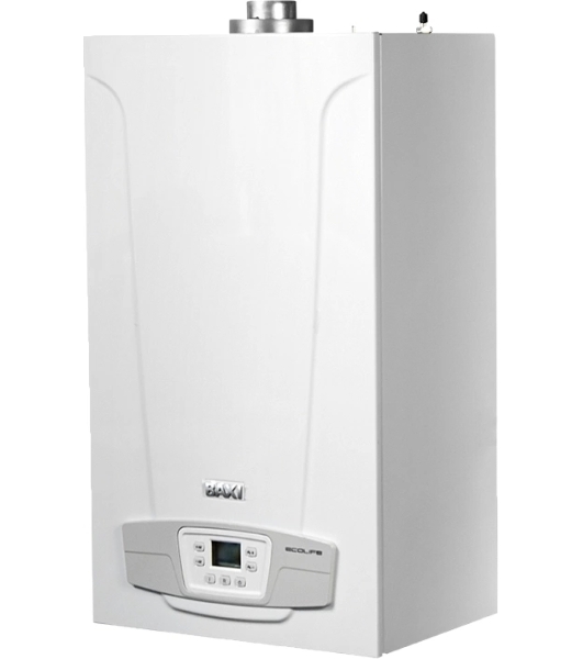 Котел газовый BAXI ECO LIFE 24F настен, 24 кВт, двухконтурный, с закрыт. кам. сгор.