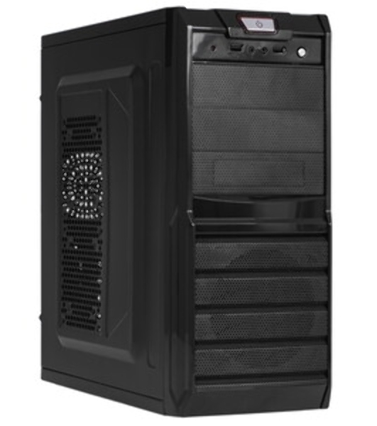 Компьютерный корпус Miditower ExeGate XP-329S-UNS400 (ATX, БП UNS400 с вент. 12см, 2*USB, аудио, черный)