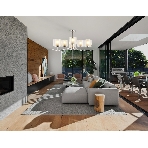 Люстра Ambrella light LH57002/6 SN/FR никель/белый матовый E14/6 max 40W D850*420, фото6