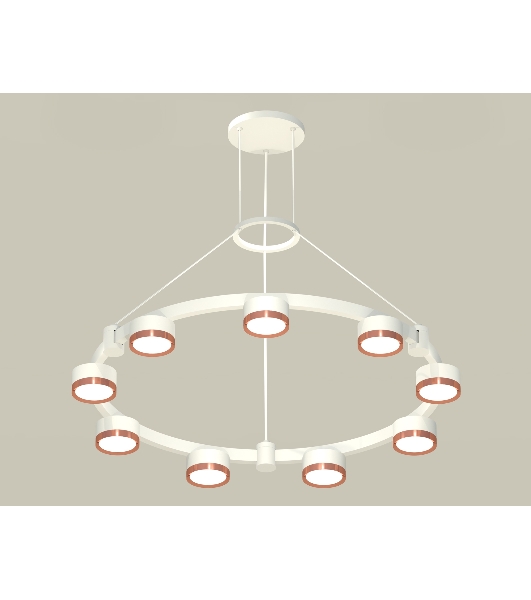 Светильник Ambrella light XR92031803/9 SWH/PPG белый песок/золото розовое полированное GX53 (A9203, C9241, N8126)