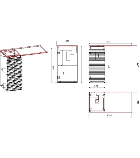 Комплект BAU 5 в 1: раковина из литьевого мрамора BAU Stil 100, правая белый глянец, тумба напольная BAU Stil универсальная, белый глянец, смеситель Hotel Stil