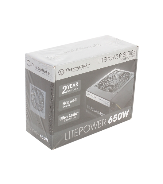 Блок питания Thermaltake Litepower (PS-LTP-0650NPCNEU-2), 650Вт, 120мм, черный