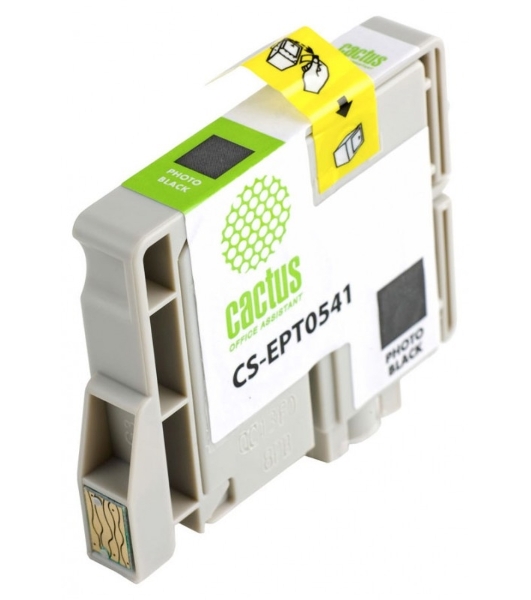 Картридж струйный Cactus CS-EPT0541 черный (16,2 мл) для Epson Stylus Photo R800/R1800