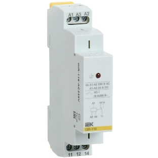 Реле промежуточное OIR 1 конт. (16А) 230В AC IEK OIR-116-AC230V