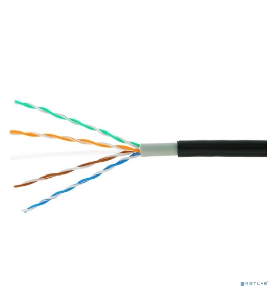 Кабель Cablexpert UPC-5051E-4-CU-OUT, UTP outdoor 4x2x0.51, медный, кат.5e, однож., 305м, box, черный