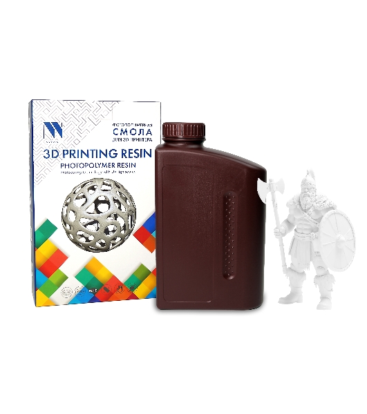 Фотополимерная смола NVPrint ABS Like Resin белый для 3D печати 1 кг (бут)