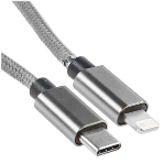 Кабель Rexant Type-C - Lightning PD/1м/nylon/gray, фото7