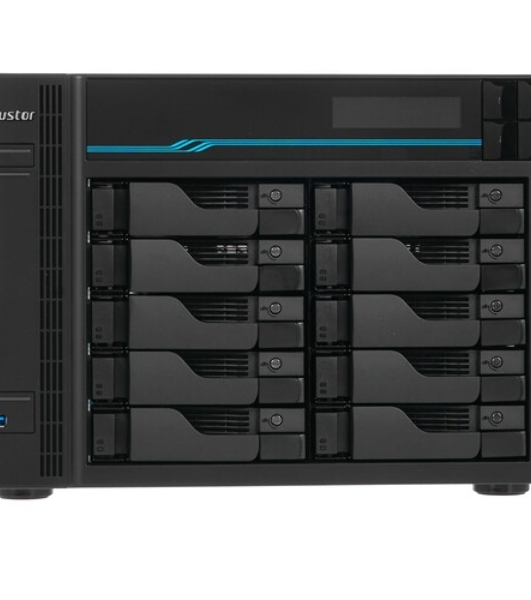 Сетевое хранилище ASUSTOR AS7110T 10-Bay NAS/Media player/Intel Xeon E-2224 3.4GHz up to 4.6GHz(Quad-Core), 8Gb SO-DIMM DDR4, noHDD(HDD,SSD),/10x1GbE+3x2,5Gbe(LAN)/3xUSB3.2,HDMI/M.2/4ip camera license; 90IX01D1-BW3S1