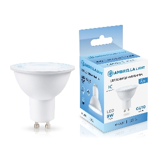 Лампа светодиодная	Ambrella light 190906 LED MR16 9W IC GU10 6400K 175-265V 38°