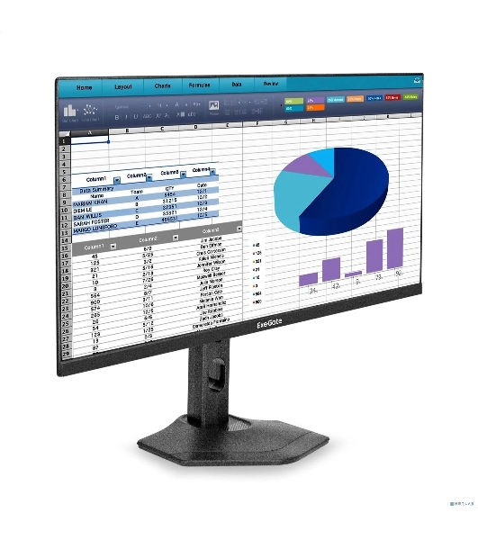 Монитор 23.8' ExeGate ProSmart EH2407CA (IPS LED Grade A+, FHD, 1920x1080@120Гц, 16:9, 250cd/m2, 1000:1, 3-5ms, Speakers, audio-out, D-Sub, HDMI2.0, DisplayPort, кабель HDMI 1.5м, VESA, регулировка высоты (HAS), регулировка наклона (tilt), поворот экрана (swivel), поворот экрана на 90° (pivot), черный)
