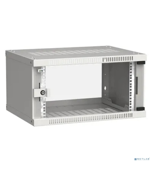 Шкаф ITK LWE3-06U64-GF LINEA WE 6U 600x450 мм дверь стекло серый