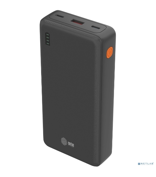 Портативный аккумулятор Cactus CS-PBFSDA-20000 20000mAh 4.5A USB-A/2xUSB-C черный