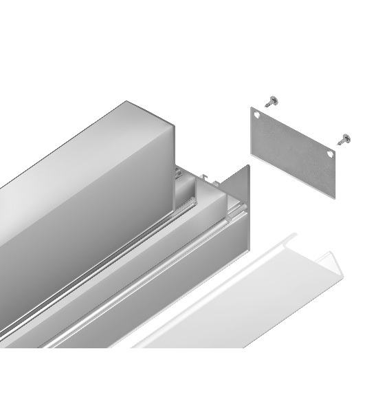 Алюминиевый профиль Ambrella light GP4050AL серебро 2000*51.27*34