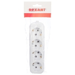 Колодка 4 гнезда c заземлением Rexant, фото4
