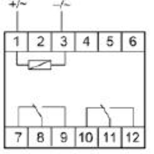 Реле промежуточное PK-2P/Un (монтаж на DIN-рейке 35мм 24В AC/DC 2х8А 2P IP20) F&F EA06.001.008