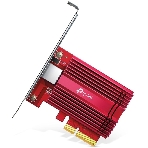 Сетевой адаптер 10 Gigabit PCI-E network adapter, 1 PCI Express 3.0 X4 interface, 1 100/1000/10000Mbps Ethernet port, come with Low-Profile and Full-Height Brackets, фото 1