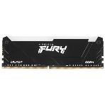 Оперативная память Kingston Fury Beast, DDR4, 16GB (1x16GB), 3600MHz, CL18, DIMM, с радиатором, RGB, черный, фото5