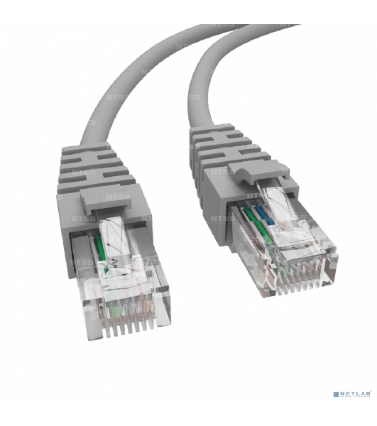 Патч-корд NTSS NTSS-PC-PM-UTP-RJ45-5e-3.0-LSZH-GY U/UTP RJ-45 мод.-RJ-45 мод. кат.5E 3м серый LSZH