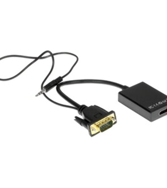 Переходник HDMI-VGA Cablexpert A-HDMI-VGA-02, 19M/15F, Jack3.5 аудиовыход
