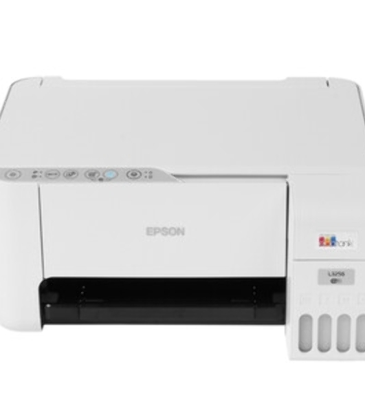 МФУ струйное Epson L3256 (C11CJ67407/C11CJ67414/C11CJ67421/C11CJ67519/C11CJ67504/C11CJ67524/C11CJ67516), A4 цветное, печ. до 10 стр/мин. (ч/б) до 5 стр/мин. (цвет), 1440 x 5760 dpi (печать) 1200x2400dpi (скан.), USB, Wi-Fi