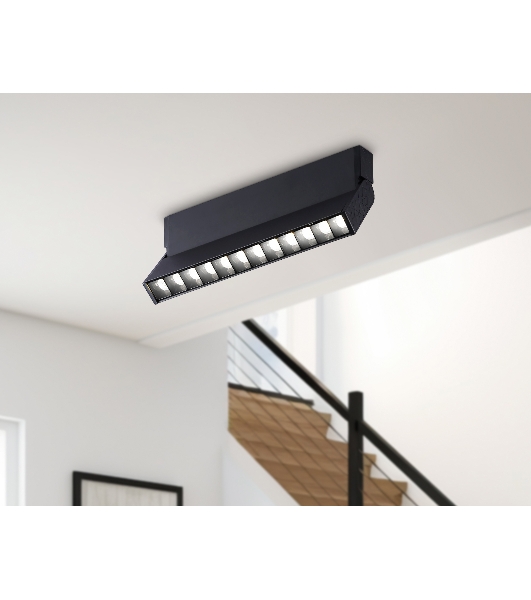 Светильник Ambrella light TA1829  BK черный LED 12W 4200K 230*22*87