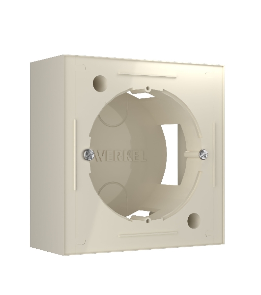 Коробка для накладного монтажа Werkel W8000003 (слоновая кость)