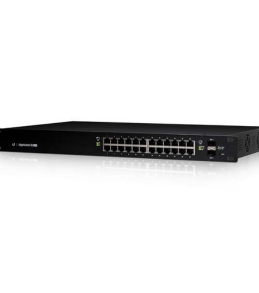 Коммутатор [ES-24-250W EU] Ubiquiti EdgeSwitch 24-250W 24 порта, раздача питания 24/48В на всех портах, суммарная мощность 250W