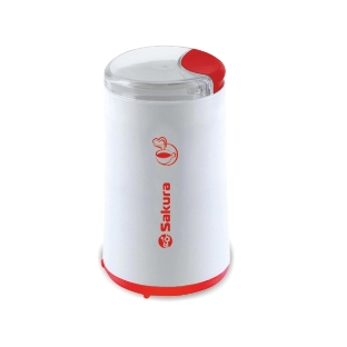Кофемолка Sakura SA-6158WR 200Вт 50гр бел/крас