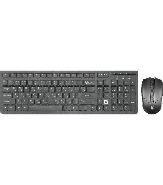 Комплект клавиатура+мышь Defender Columbia C-775 беспроводной, USB, 1600 DPI, чёрный