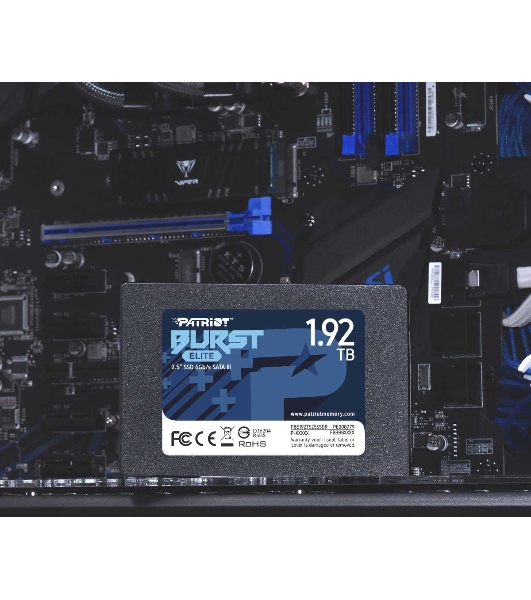 Накопитель SSD Patriot Burst Elite, 1.92Tb, SATA, 2.5', R/W 450/320
