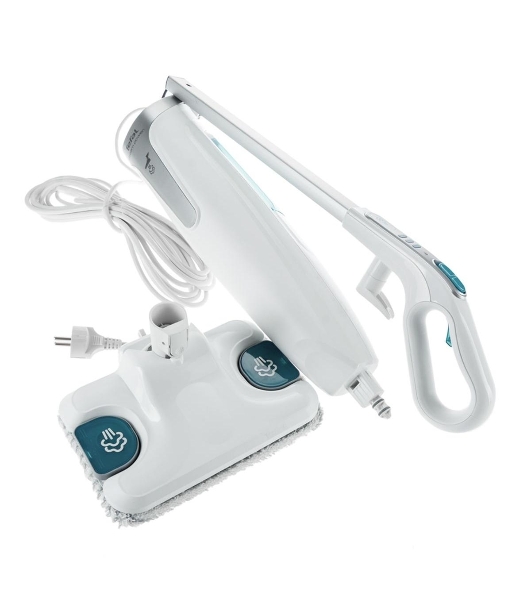 Пароочиститель Tefal VP6557RH белый, напольный, 1200 Вт, 23 г/мин, 700 мл
