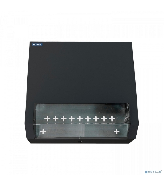 Шкаф коммутационный NTSS (NTSS-SOHO5U-BL) настенный 5U 520x140 мм пер. дв. стекл несъемн. бок. пан. 80 кг черный