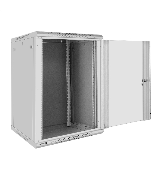 Шкаф телекоммуникационный 19' настенный 18U ExeGate EC-WM-18U.600.G.GREY (19”, 18U, 600x600x901mm (ШхГхВ), передняя дверь закаленное стекло, съемные боковые панели, пыле- и влагозащита IP23, светло-серый RAL 7035)