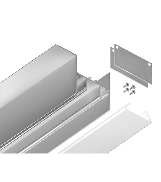 Алюминиевый профиль Ambrella light GP4050AL серебро 2000*51.27*34
