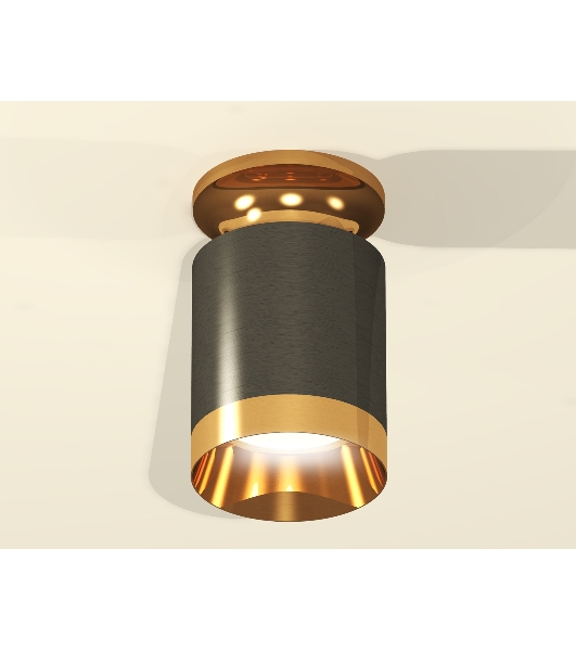 Светильник Ambrella Light XS6303140 DCH/PYG черный хром/золото желтое полированное MR16 GU5.3 (N6905, C6303, N6134)