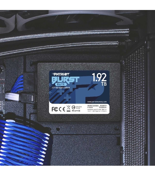 Накопитель SSD Patriot Burst Elite, 1.92Tb, SATA, 2.5', R/W 450/320